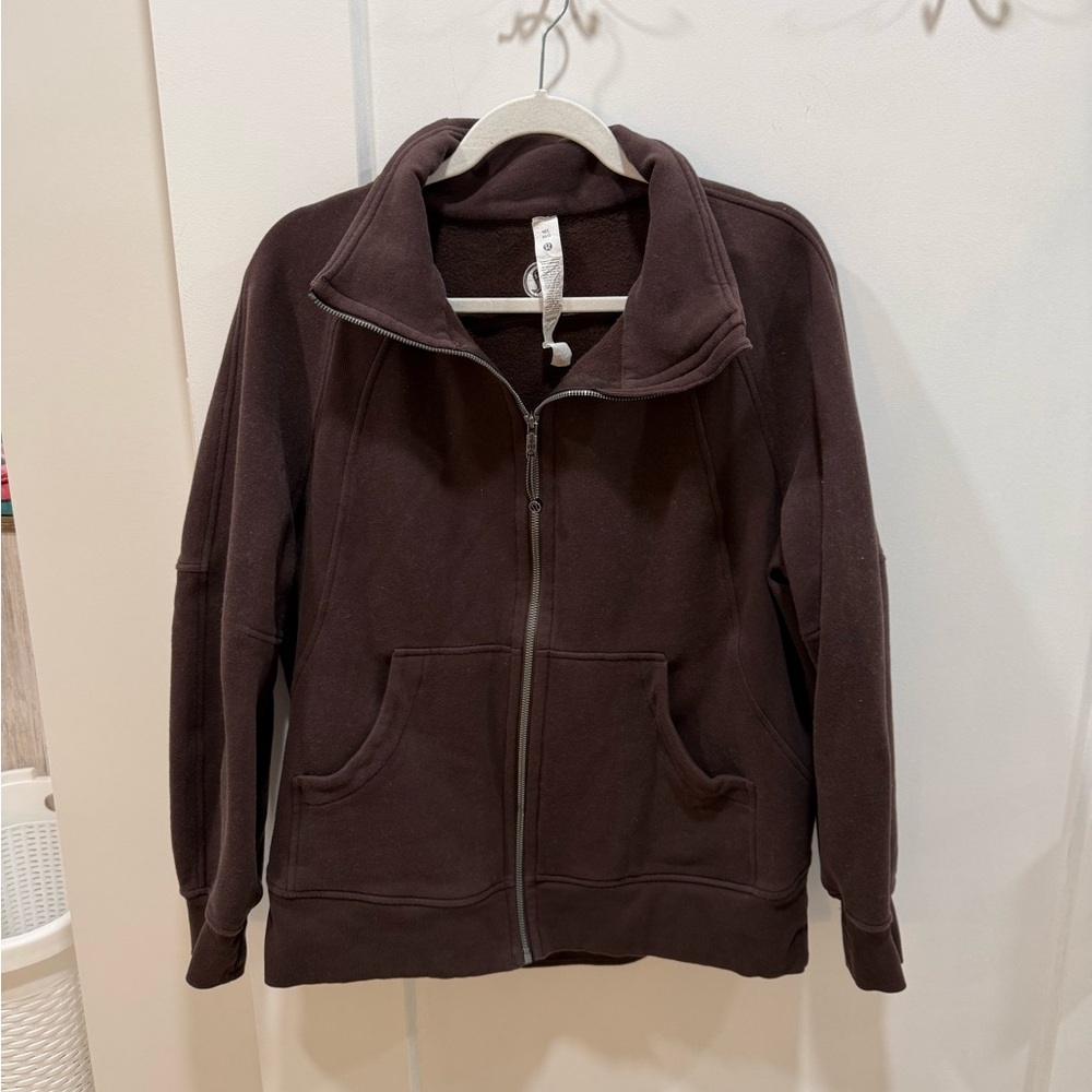 Lululemon Brown Zip-Up Fleece Jacket